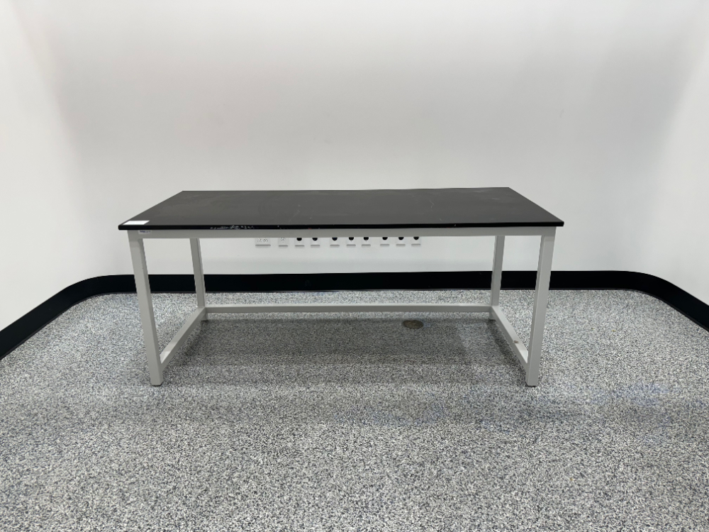 Image of 7' Black Stationary Lab Table